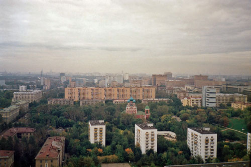 Blick aus Hotel Kosmos in  Moskau
