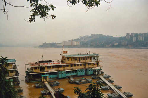 Jialing Fluss in Chongqing