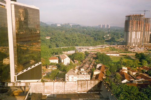 Blick vom Hotel in Kuala Lumpur