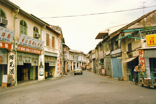 Strasse in Malacca