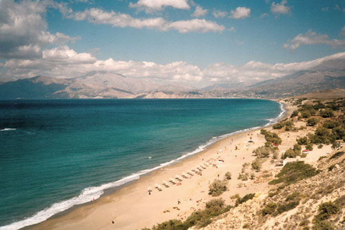 Blick auf dei Bucht von Messara