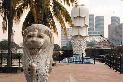 Der Merlion in Singapur
