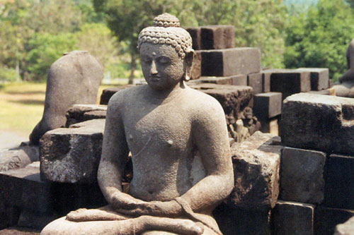 Buddha am Borobodur