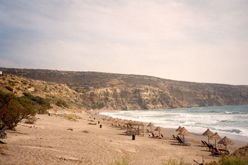 der Strand in Komos