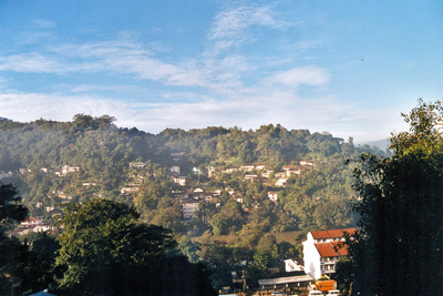 Blick vom Balkon in Kandy