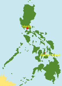 Philippinen Karte mit Mactan Island
