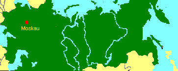UdSSR Karte mit Moskau