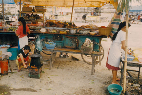 Essenstand in Denpasar