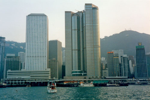 Blick nach Hongkong Island