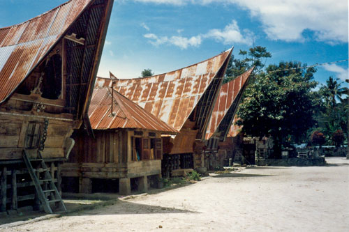 Batak Häuser auf Samosir