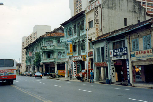 Alte Häuser in Singapur