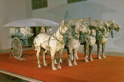 Pferdewagen im Museum der Ausgrabungen