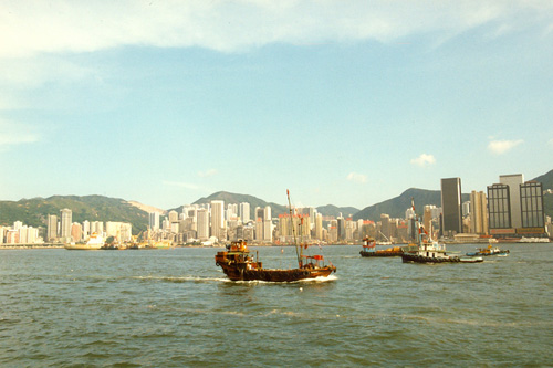 Noch mal Blick auf Hongkong Island