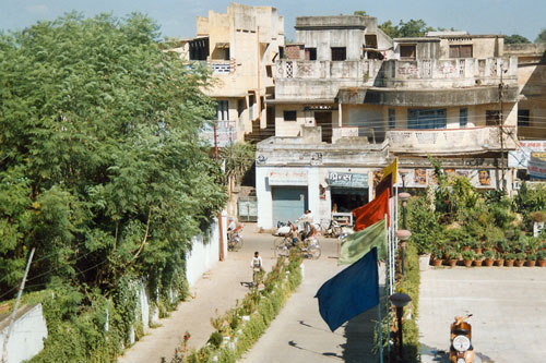 Blick aus dem Hotel in Varanasi