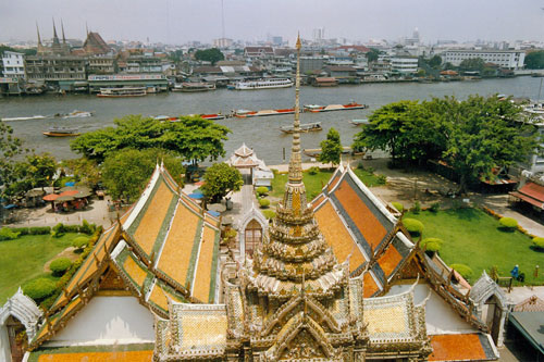 Blick vom Wat Arun