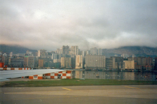 Abflug von Hongkong