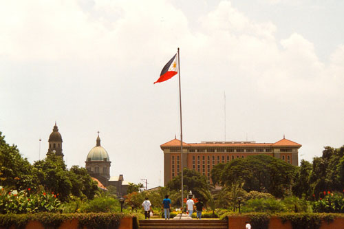 Blick auf die Altstadt in Manila