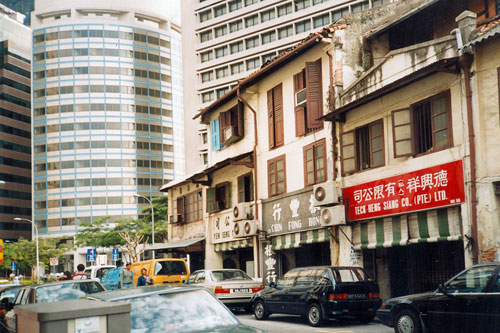 Reste von Chinatown in Singapur