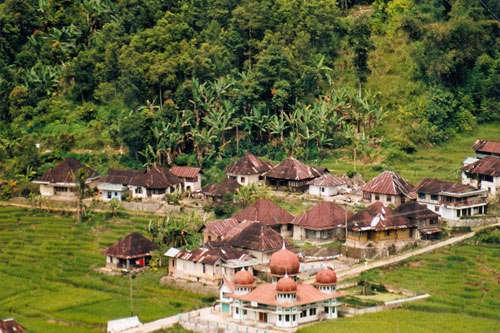 Dorf unterwegs auf Sumatra
