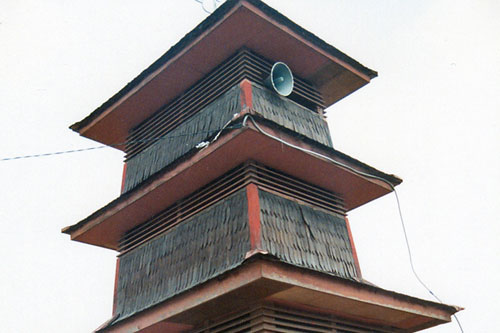 Minarett der Holzmoschee in Cirebon