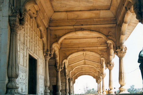 Im Roten Fort in Delhi