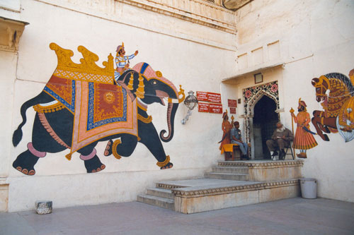 Eingang zum Palast in Udaipur