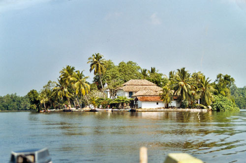 Insel im Madu Ganga Lake