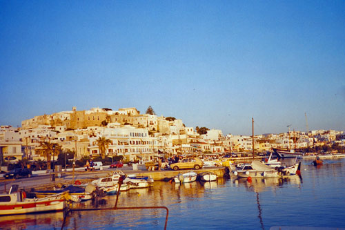 Abendstimmung in Naxos Stadt