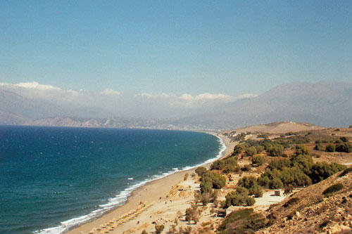 Blick auf die Bucht von Messara