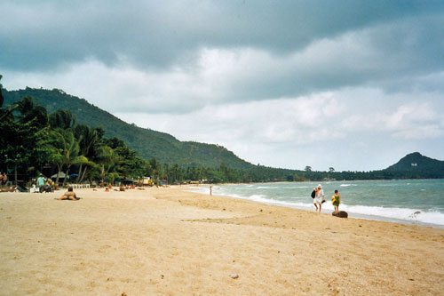 der Strand in Lamai