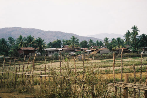 Dorf unterwegs bei Luang Prabang