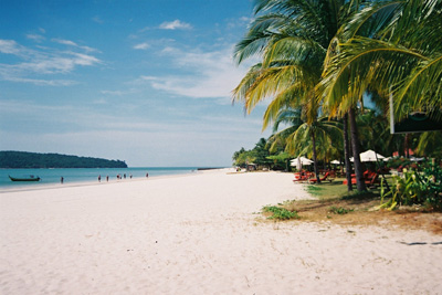 der Strand in Pantai Cenang