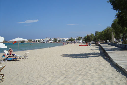 Der Strand in Naxos