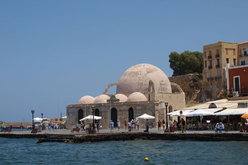 alte Moschee am Hafen in Chania