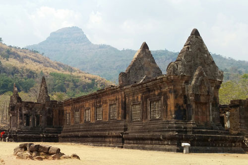 auf dem Tempelgelnde Wat Phou