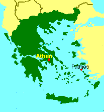 Griechenland Karte mit Patmos