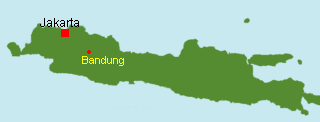 Java Karte mit Bandung