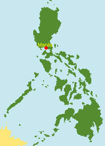 Philippinen Karte mit Manila