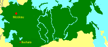 UdSSR Karte mit Buchara